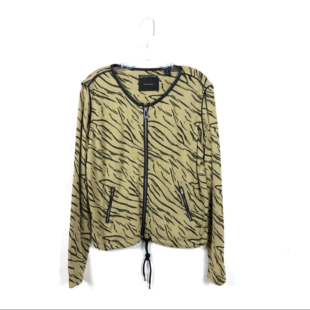 Maison Scotch Animal Print Light Cotton Jacket